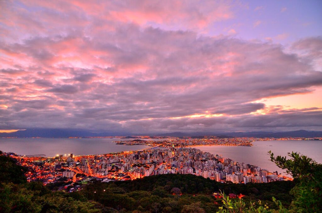 Florianópolis' landscape, the city is a epicenter of innovation in Brazil.